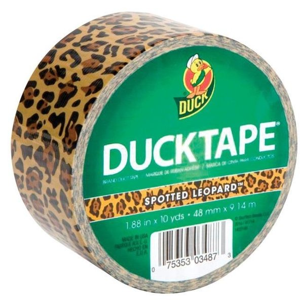 Duck Brand Duck Brand General Purpose Waterproof Self-Adhesive Colored Duct Tape; Spotted Leopard 1397104